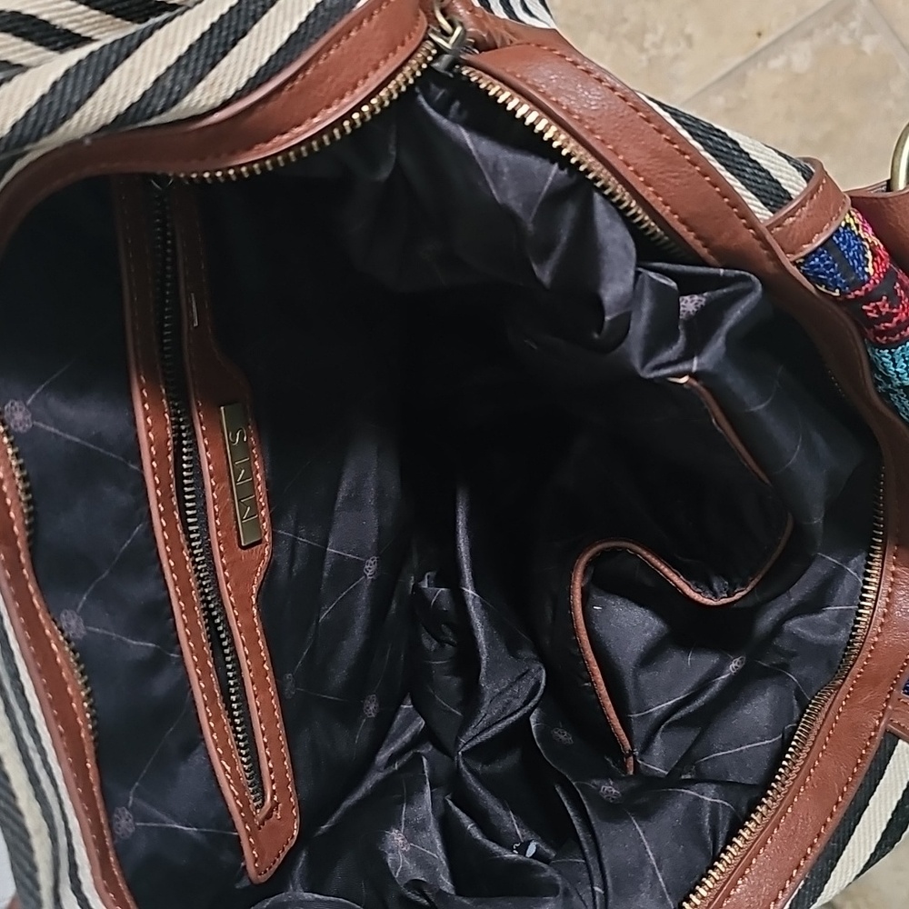 MMS Striped Multicolor Handbag - Picture 3 of 5